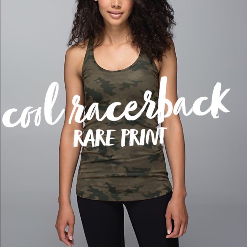 🦄RARE LULULEMON COOL RACERBACK SAVASANA CAMO🦄